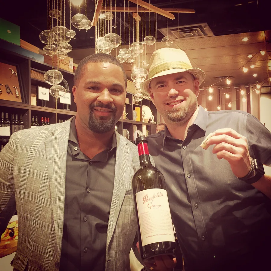 Penfolds representative and staff at Broadway Beer Wine & Spirits, Vancouver