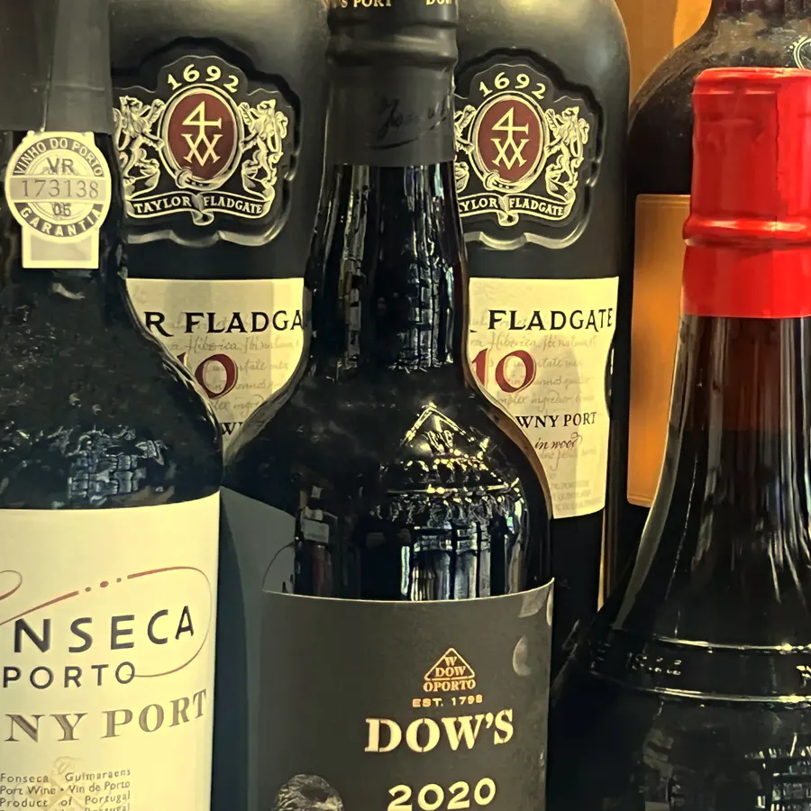 Port bottles from Dow's and Fonseca