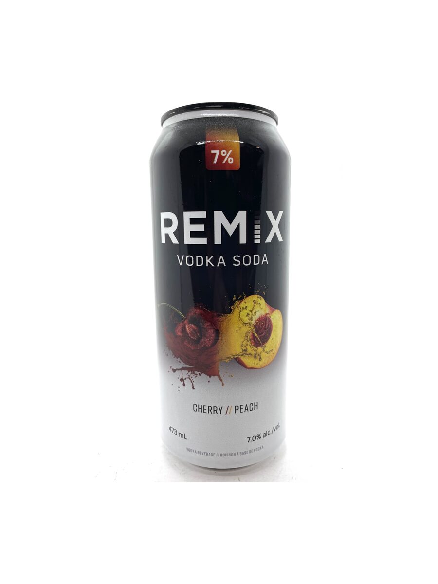 Remix Vodka Soda Cherry Peach Tall Can