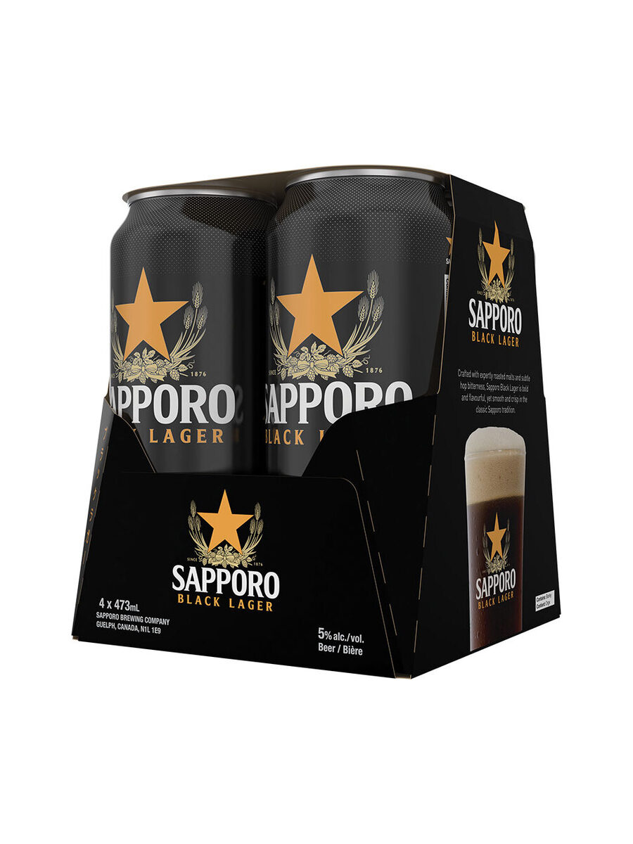 Sapporo - Black Lager 4 Pack