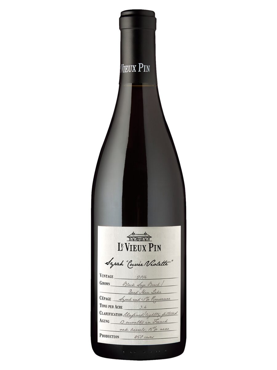 Le Vieux Pin Syrah Cuvée Violette 2012 bottle